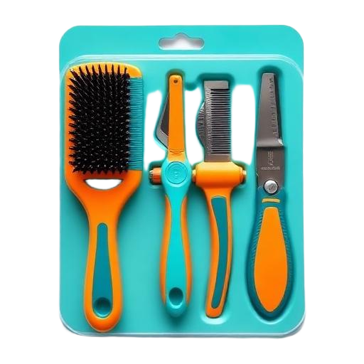 Big Boy Slicker Brush & Nail Clipper Grooming Kit